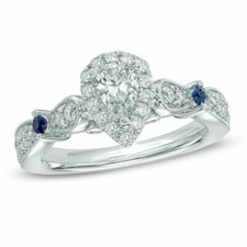 Bague remplie d'or blanc 14