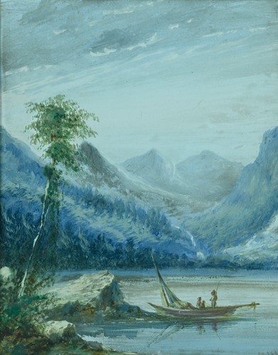 Antique gouache painting - , paul