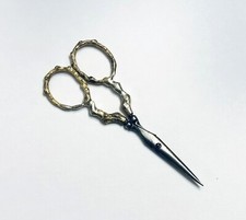 AUCOC in PARIS Sewing Scissors 18K Gold Eagle Head Punch Needed