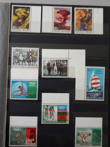 Timbres belges 1968 - timbres,