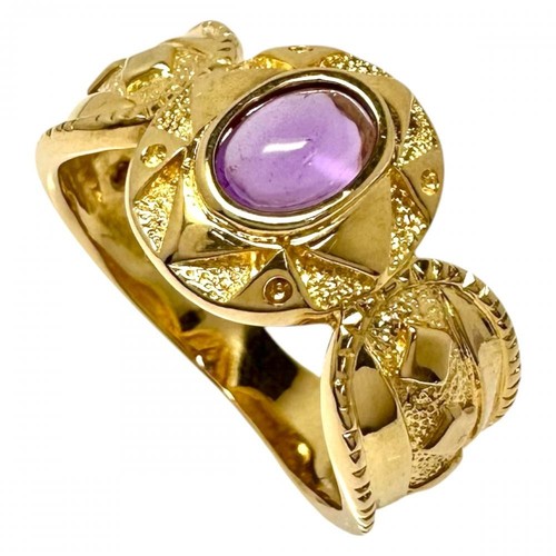 Bague améthyste or k18 - bague,