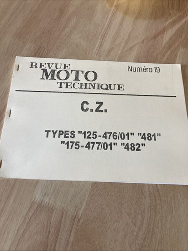 Revue moto technique cz - moto, n°19