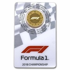 2018 1/4 oz $25 Gold Formula 1® Championship Proof (In Assay)
