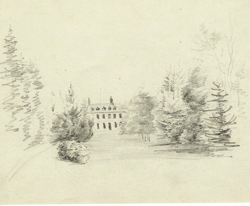 Vue chateau dans un parc - vue,