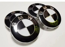 4 Cache Moyeu  Jante BMW Noir