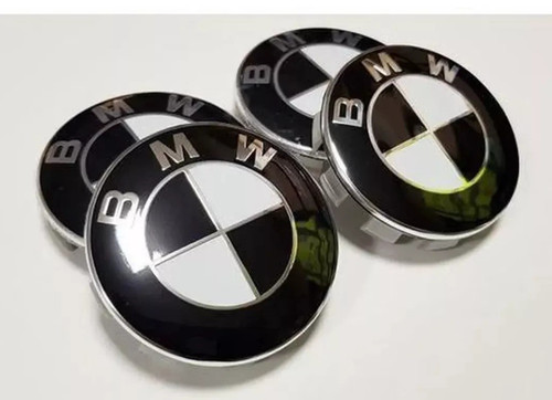 Cache moyeu jante bmw noir - 4,