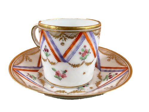 German porcelain cup saucer - german,