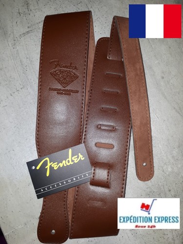 Sangle guitare vintage marron