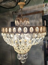 Lustre Pampilles Ancien