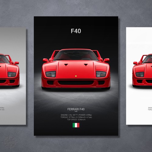 Ferrari f40 poster voiture - f40,