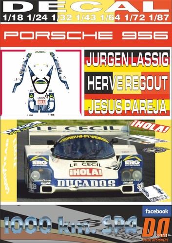Decal porsche 956 - porsche,