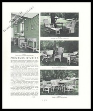 1912 Les Meubles en Rattan en wicker antique garden furniture rattan furniture