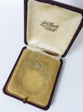 Ancien écrin boite cuir pour montre gousset ou médaille bijou box Prévot Nancy