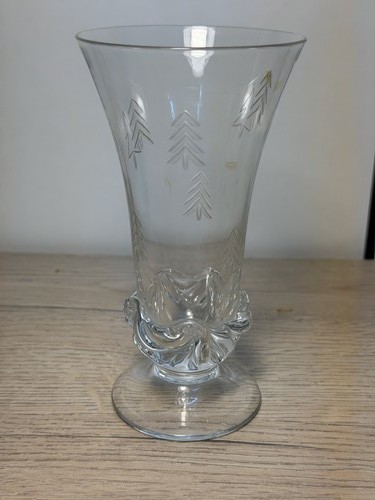 Vase cornet sur pied - , daum