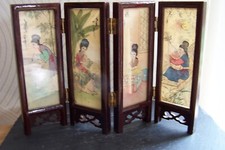 Mini Paravent de Table Thème Chinoises et Décoratif Floral Séparation