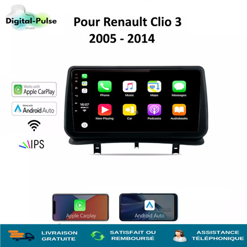 Carplay clio 2005 - 3, 2005-2014
