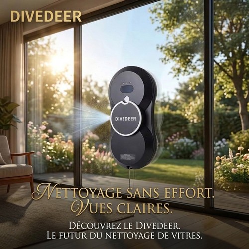 Robot lave vitre magnétique