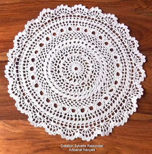 Napperon rond crochet - crochet, d'art