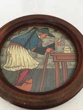 Tableau Sur Bois De Paul Fouillen 1899-1958 HB Quimper  Bretagne Art Déco 1930