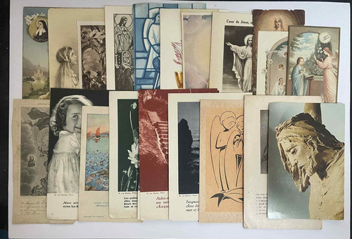 Lot images pieuses diverses - images,