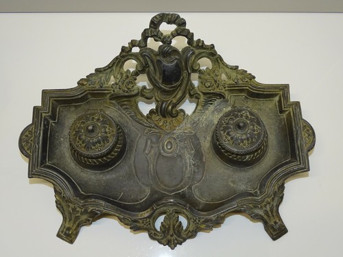 Bel ancien encrier - ancien, bureau