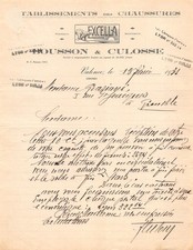 1931 ETS DES SHOES EXCELLA BOUSSON ET CULOSSE A VALENCIA - M. GRAZIANI