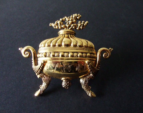 Très rare broche dorée