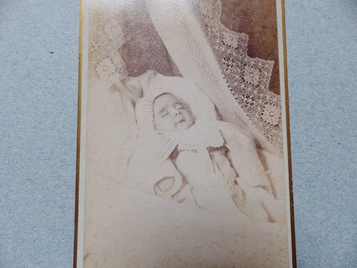 Ancienne photo cdv post mortem - photo,