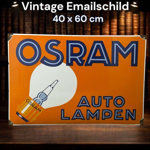 Vintage osram enseigne emaille - vintage,