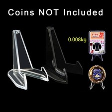Capsules Pièce de Monnaie Affichage Support Chevalet Gadget Outils Noir Display