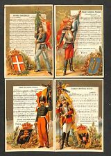 Chromos - Lot 4 Chromos Musical Sheet Music Without Pub - See Scans, Descriptions