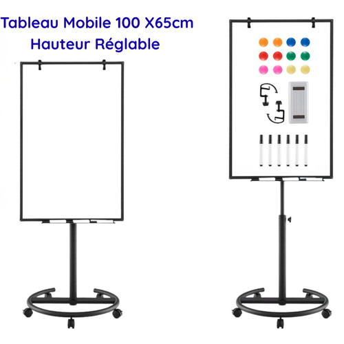 Tableau blanc magnétique - blanc,