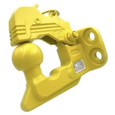 Crochet Jaune Mixte boule d’attelage POMMIER 70C/4 4 trous avec vis de fixation