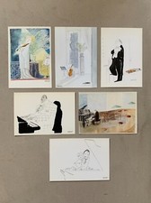 Lot de 6 cartes postales Jean-Jacques Sempé / Thème Musique