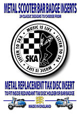 Scooter Métal Barre Badge, Remplacement Disque Insertion, Lambretta (Code 15)