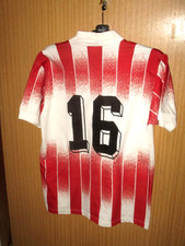 Maillot porté ancien shirt worn jersey maglia AS CANNES N° 16 1991-1992 rare