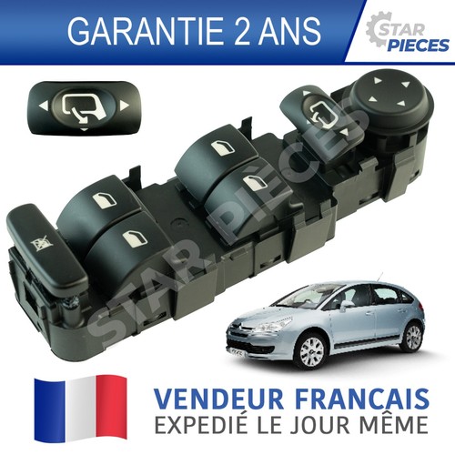 Bouton leve vitre - vitre, gauche