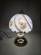 PETITE LAMPE STYLE TIFFANY / PETALE DE FLEUR EN VERRE / DORÉE/ LAMPE VINTAGE 