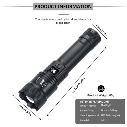Lampe poche led tactique - lampe,
