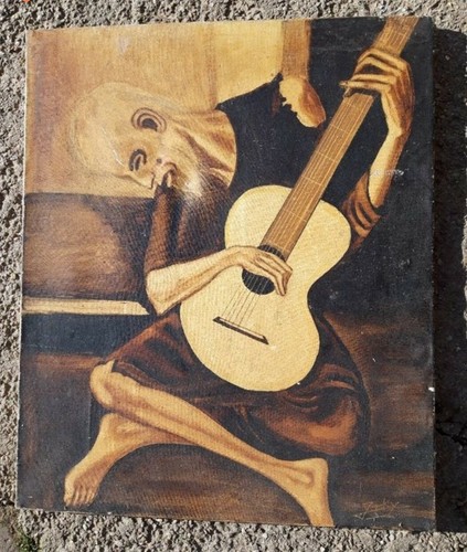 Tableau guitariste aveugle - guitariste,