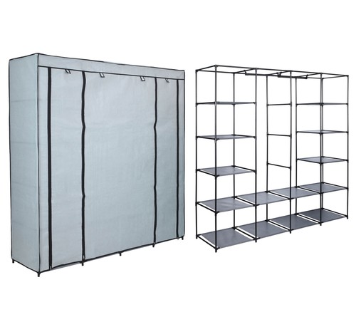 Armoire textile grise olena - textile,
