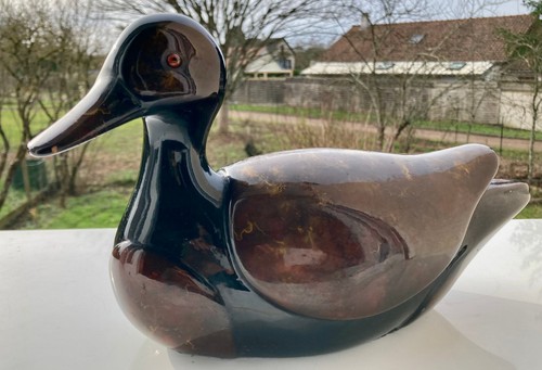 Canard bois laqué fond - en,