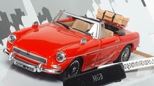 MG MGB CONVERTIBLE ROUGE CARARAMA REF 12370 ECHELLE AU 1/43 VOITURE COLLECTION