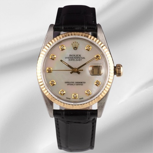 Rolex datejust 36mm jaune - or,