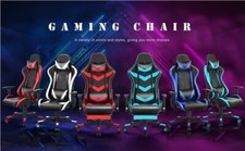 Chaise Gaming, Fauteuil Ergonomique Ajustable, Charge de 140kg