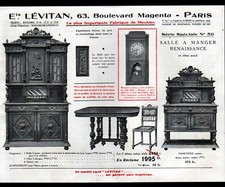 PARIS (X°) FURNITURE & FURNISHINGS "LEVITAN" tract BEDROOM & DINING ROOM in 1931