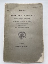 Mémoire sur l'origine