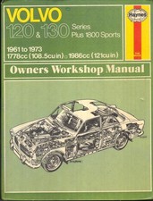 VOLVO P1800,P1800S,P1800E,P1800ES,120,130 SERIES HAYNES MANUAL 1961-1973