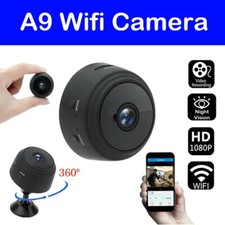 Mini Caméra de Surveillance HD Wifi 1080P, Vision Nocturne, Sans fil, Micro