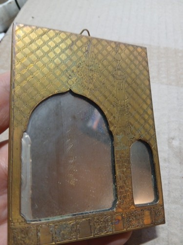 Petit miroir laiton doré - miroir,